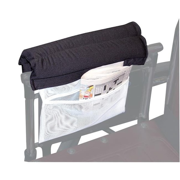 Skil-Care Skil-Care 703019 11 in. Two Wheelchair Padded Half Armrest with Storage Pouch 703019 - main